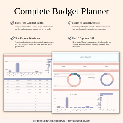 PLR - Wedding Planner Spreadsheet Template Keyzai