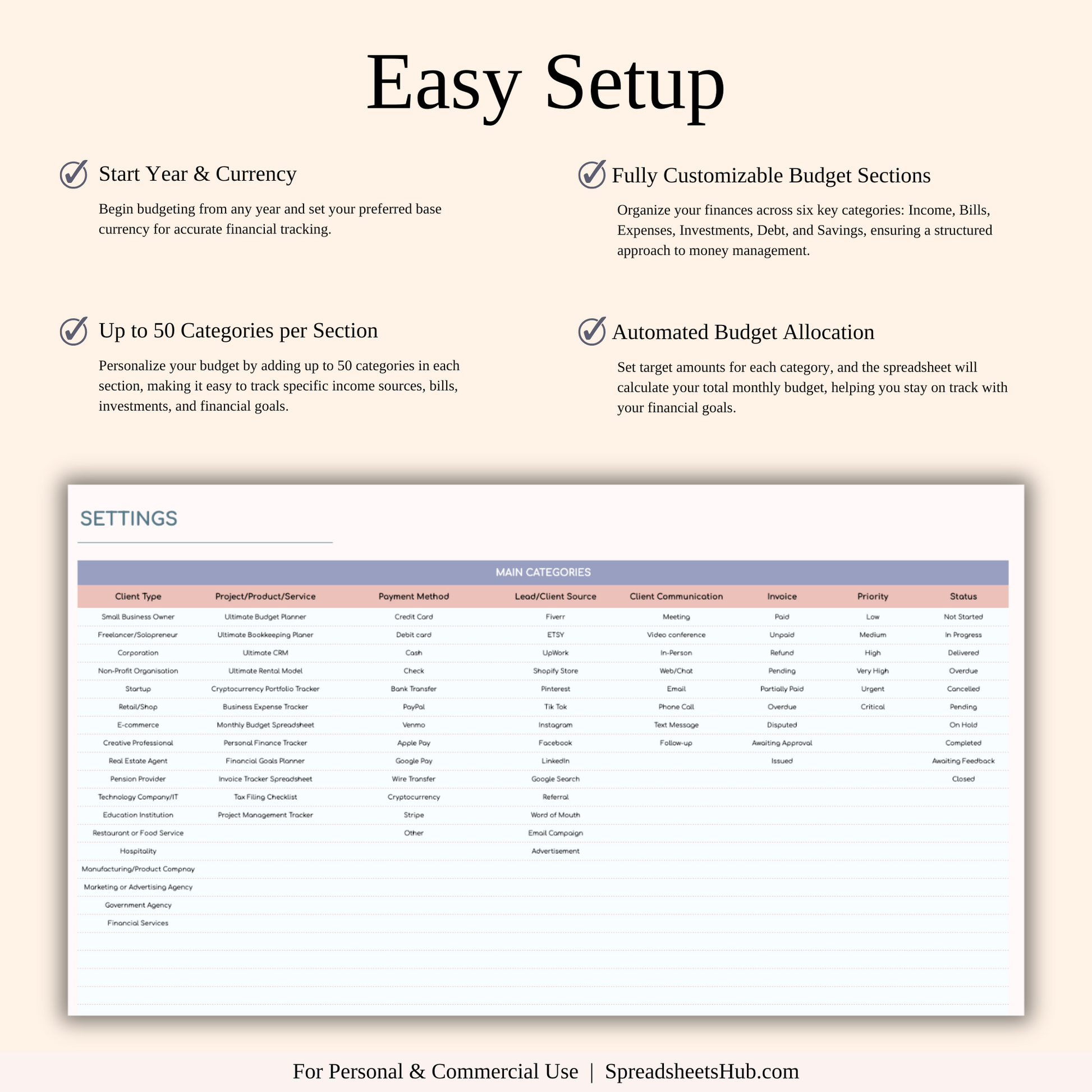PLR - Client Tracker Spreadsheet Template Keyzai