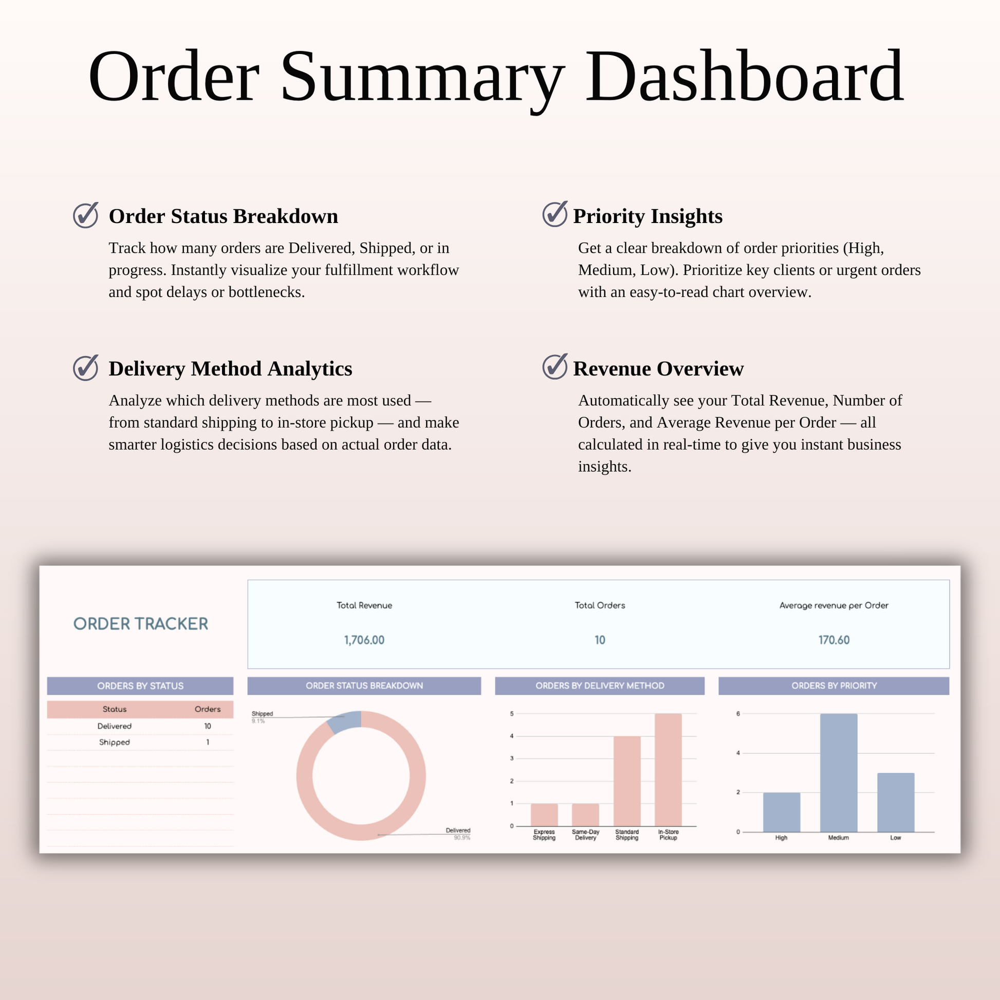 Order Tracker Spreadsheet Template Keyzai