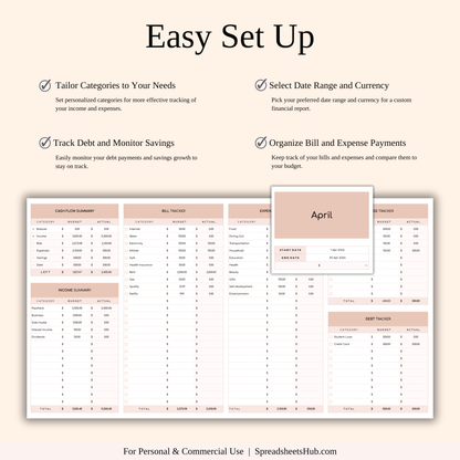 PLR - Easy Budget Planner (Elegant Theme) Keyzai