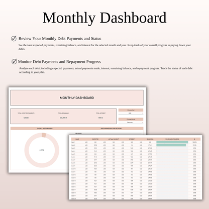 Debt Payoff Planner & Tracker (Elegant Theme) Keyzai