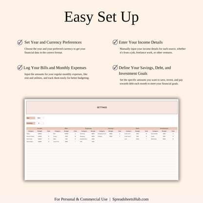 PLR - Bill Tracker Calendar Template (Elegant Theme) Keyzai