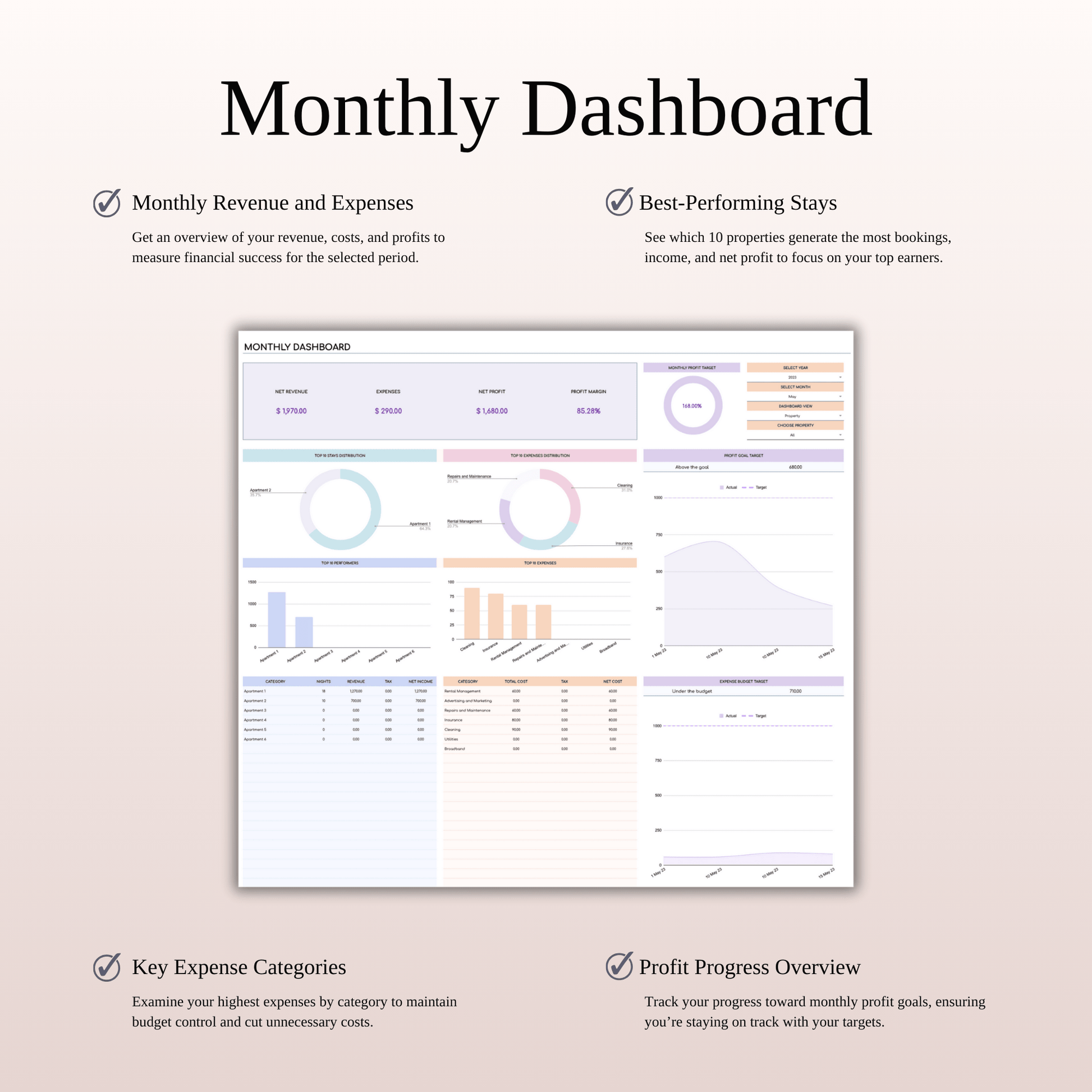 Property Management Tool for Zillow (Rainbow Theme) Keyzai