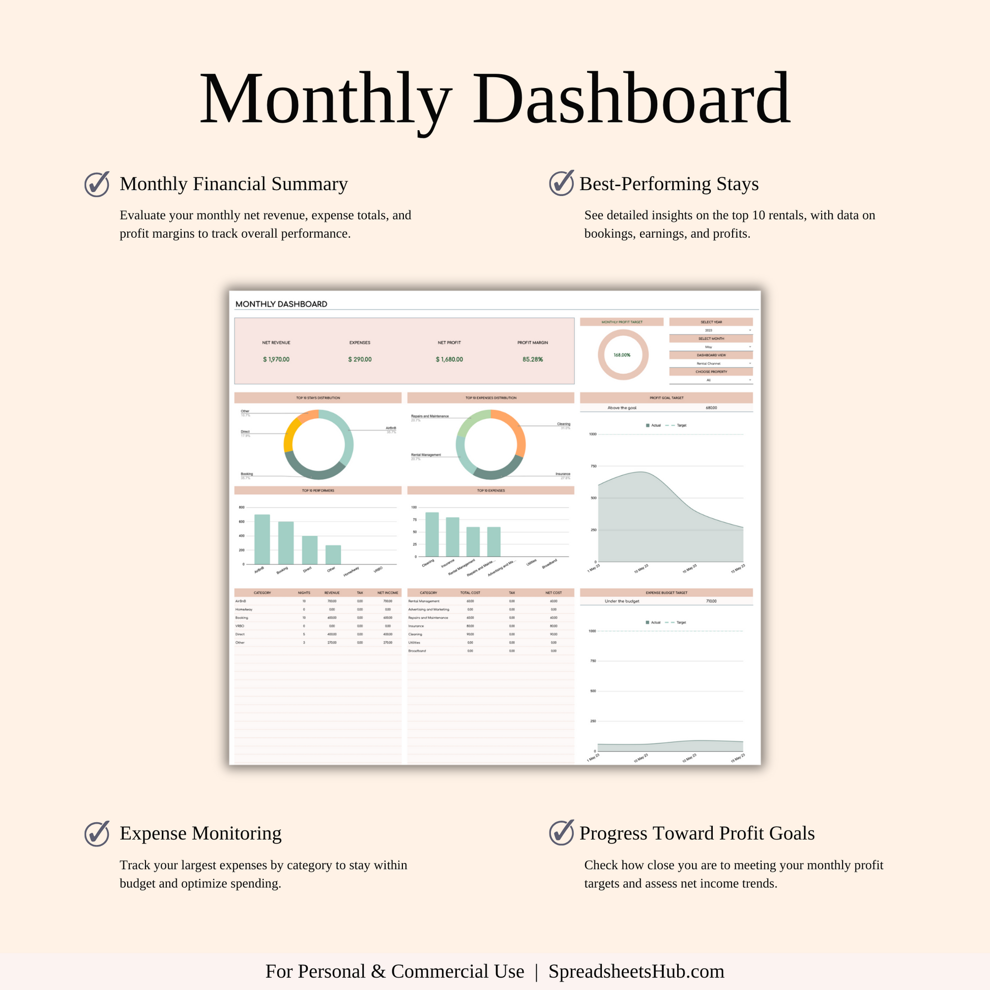 PLR - Rental Property Management Spreadsheet (Elegant Theme) Keyzai