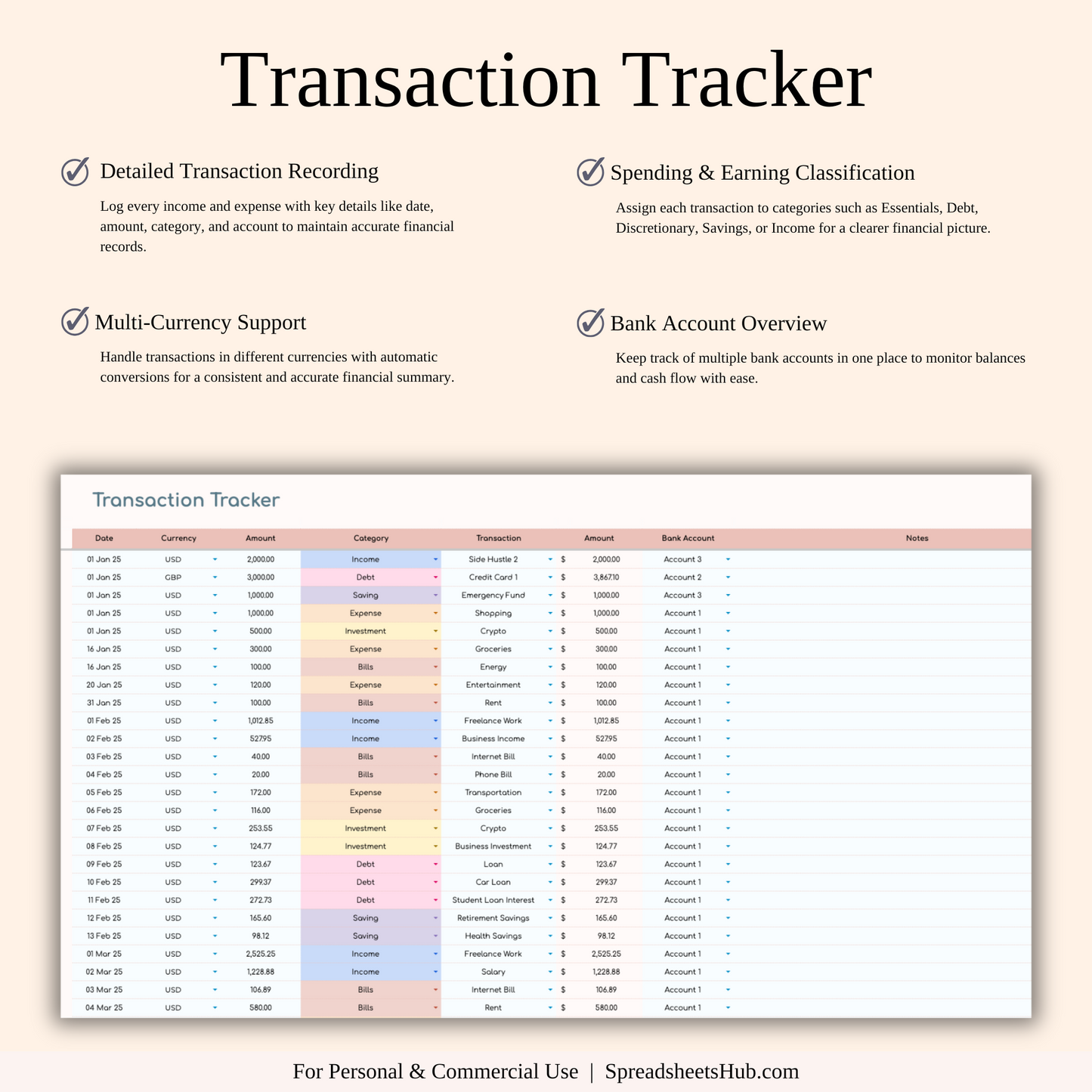 PLR - Annual Paycheck Budget Keyzai