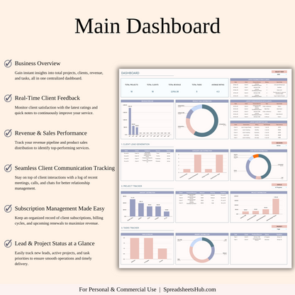 PLR - CRM Template for Excel and Google Sheets Keyzai