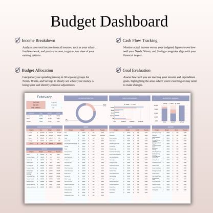 80/10/10 Budget Spreadsheet Template | Excel & Google Sheets Keyzai
