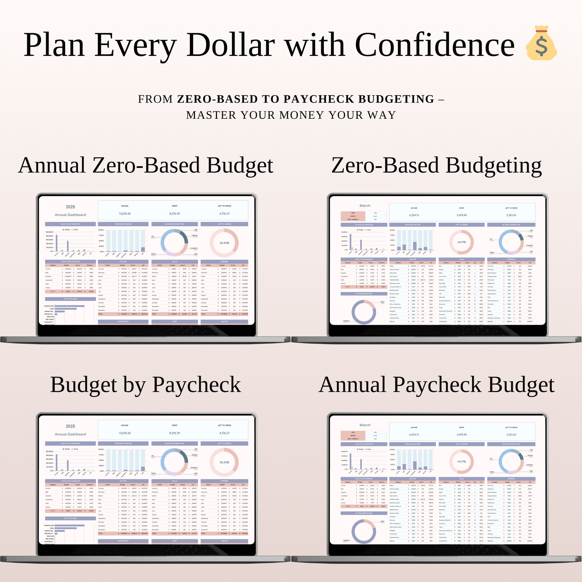 All-in-One Budgeting & Finance Bundle Keyzai