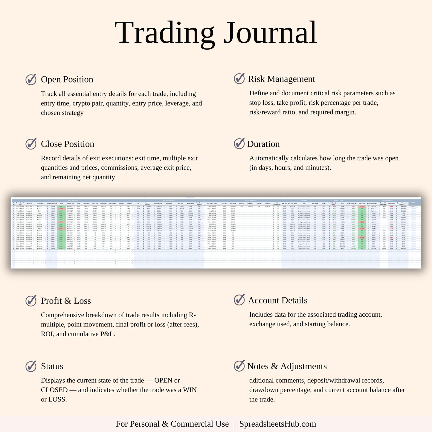 PLR - Crypto Trading Journal Keyzai