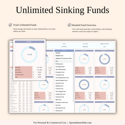 PLR - Sinking Funds Tracker Keyzai