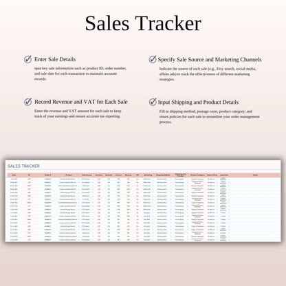 Etsy Seller Spreadsheet Template in Excel & Google Sheets Keyzai