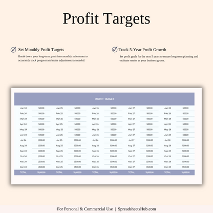 PLR - Etsy Seller Spreadsheet Template Keyzai