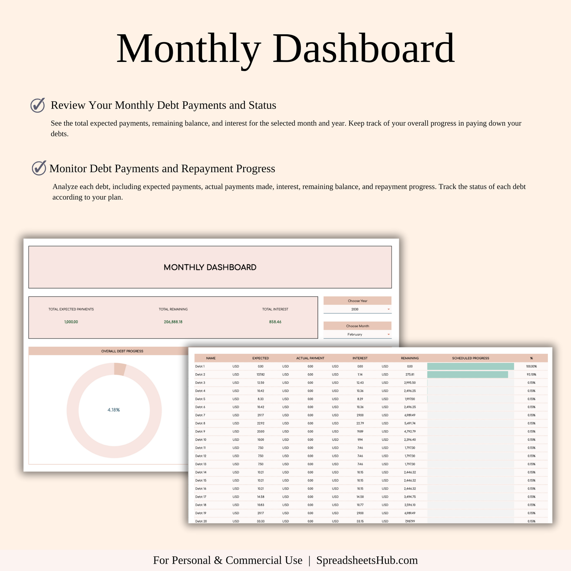 PLR - Debt Payoff Planner & Tracker (Elegant Theme) Keyzai