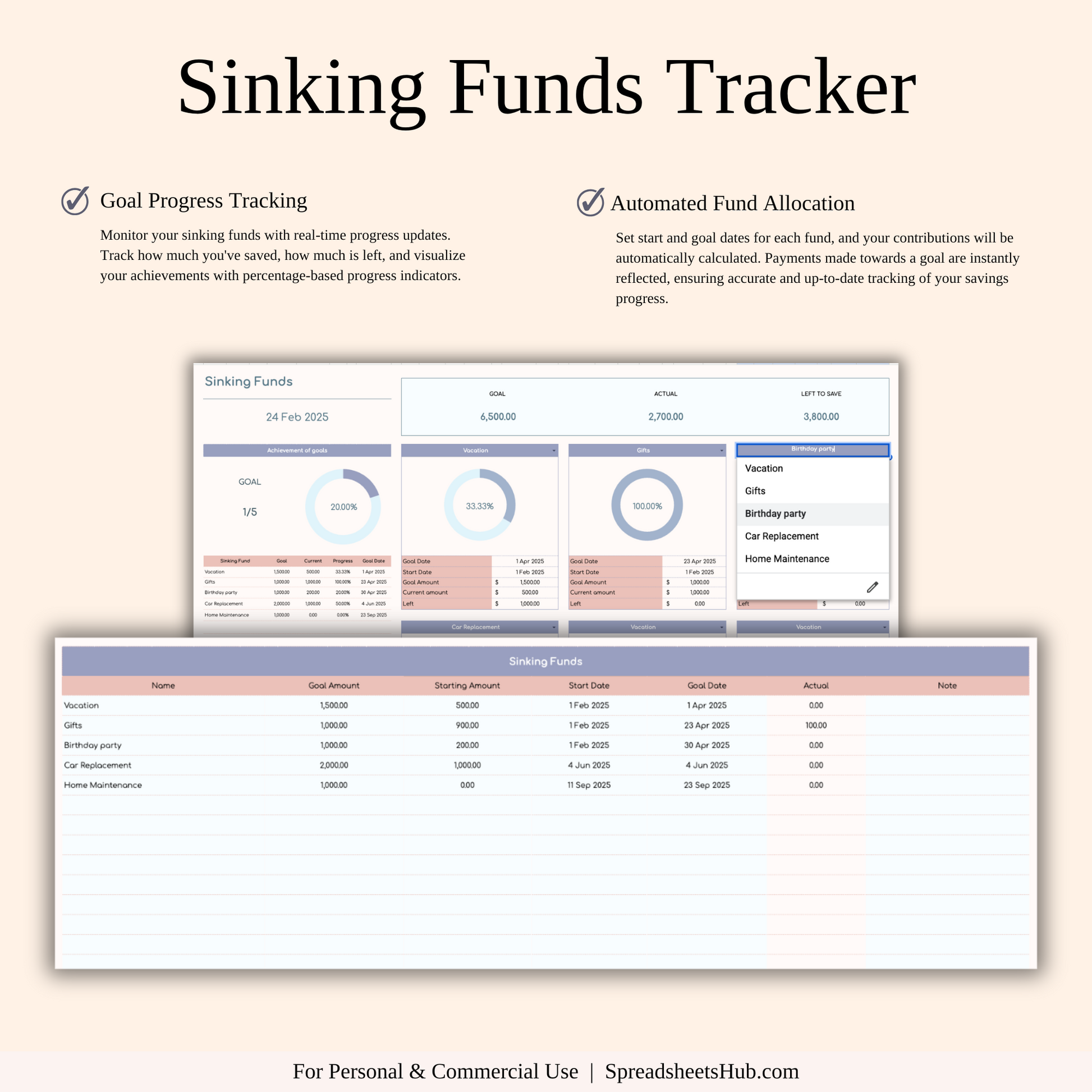 PLR - Ultimate Monthly Budget Spreadsheet Keyzai