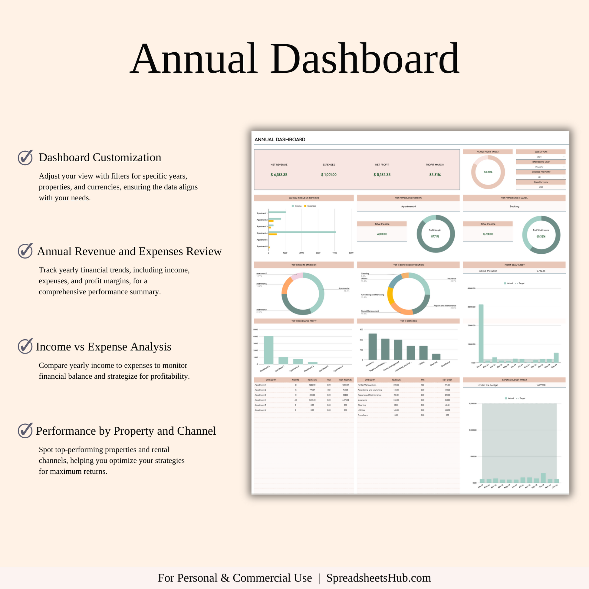 PLR - Rental Property Management Spreadsheet (Elegant Theme) Keyzai