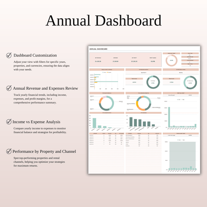 Rental Property Management Spreadsheet Template (Elegant Theme) Keyzai