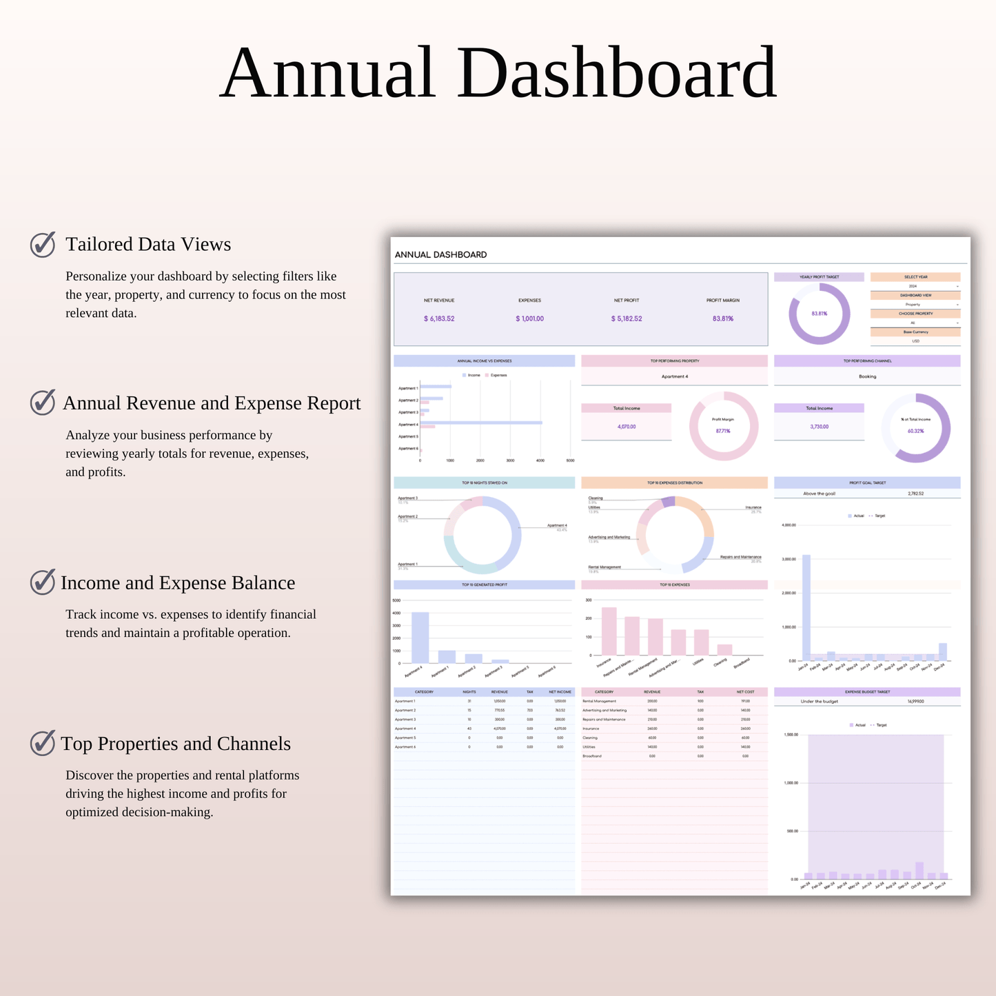 Property Management Tool for Zillow (Rainbow Theme) Keyzai