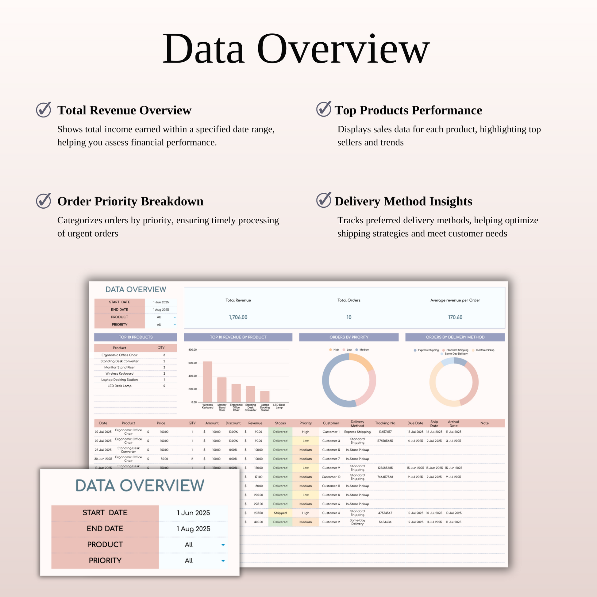 Order Tracker Spreadsheet Template Keyzai