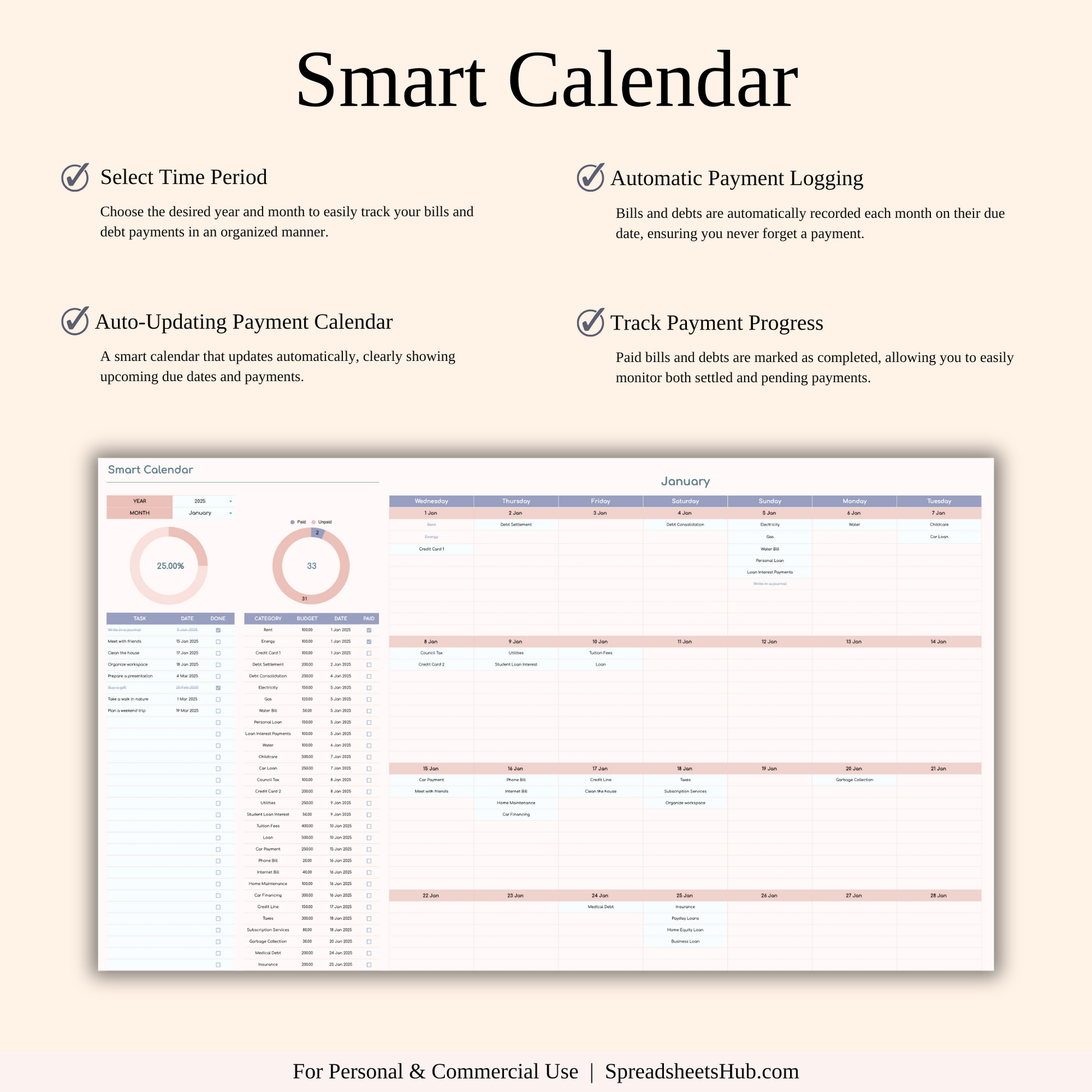 PLR - Ultimate Paycheck Budget Spreadsheet Keyzai