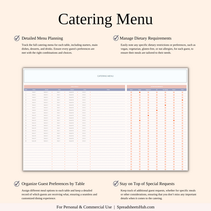 PLR - Wedding Planner Spreadsheet Template Keyzai