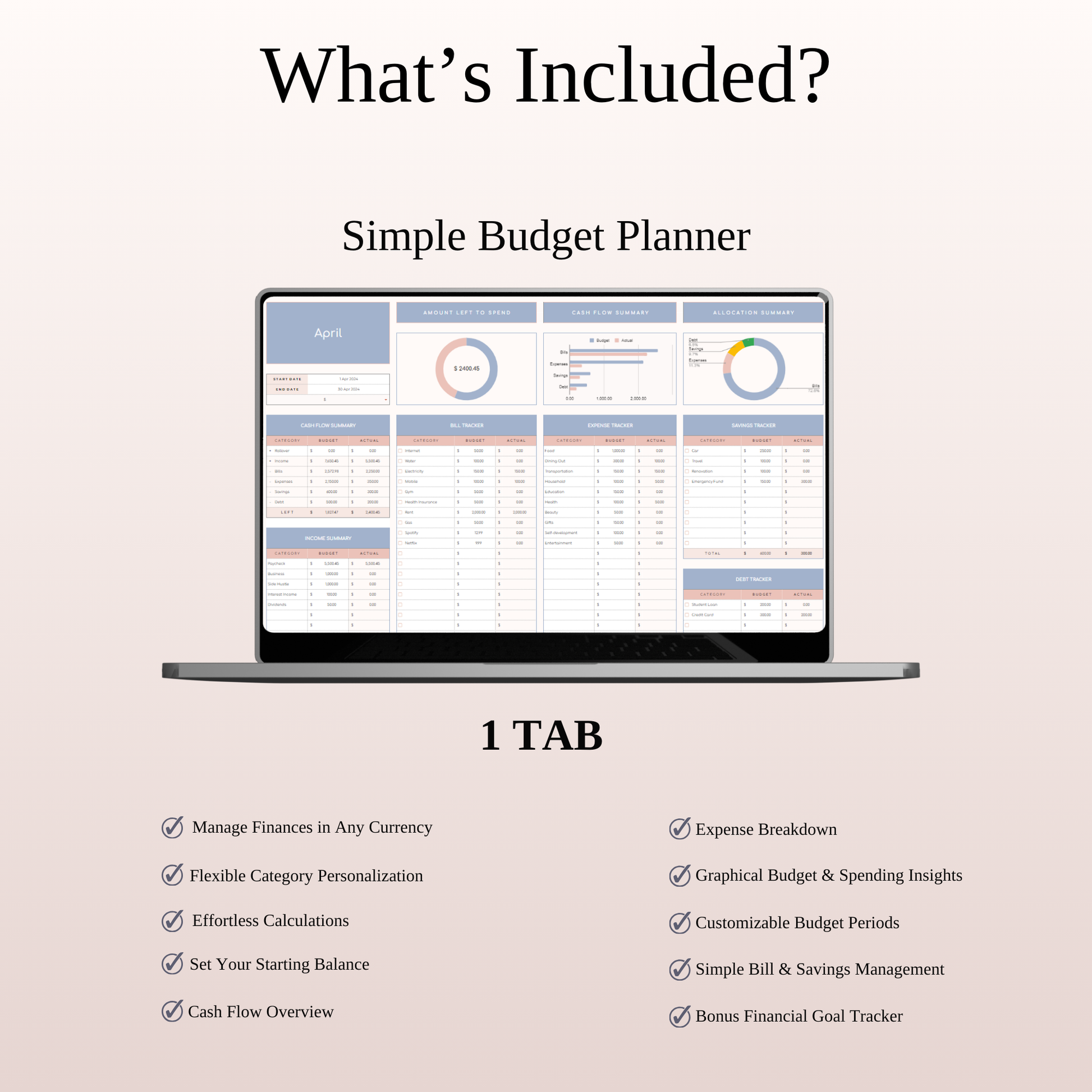 Essential Expense Control Kit Keyzai