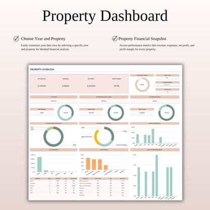 Zillow Property Tracker | Excel & Google Sheets for Hosts (Elegant Theme) Keyzai