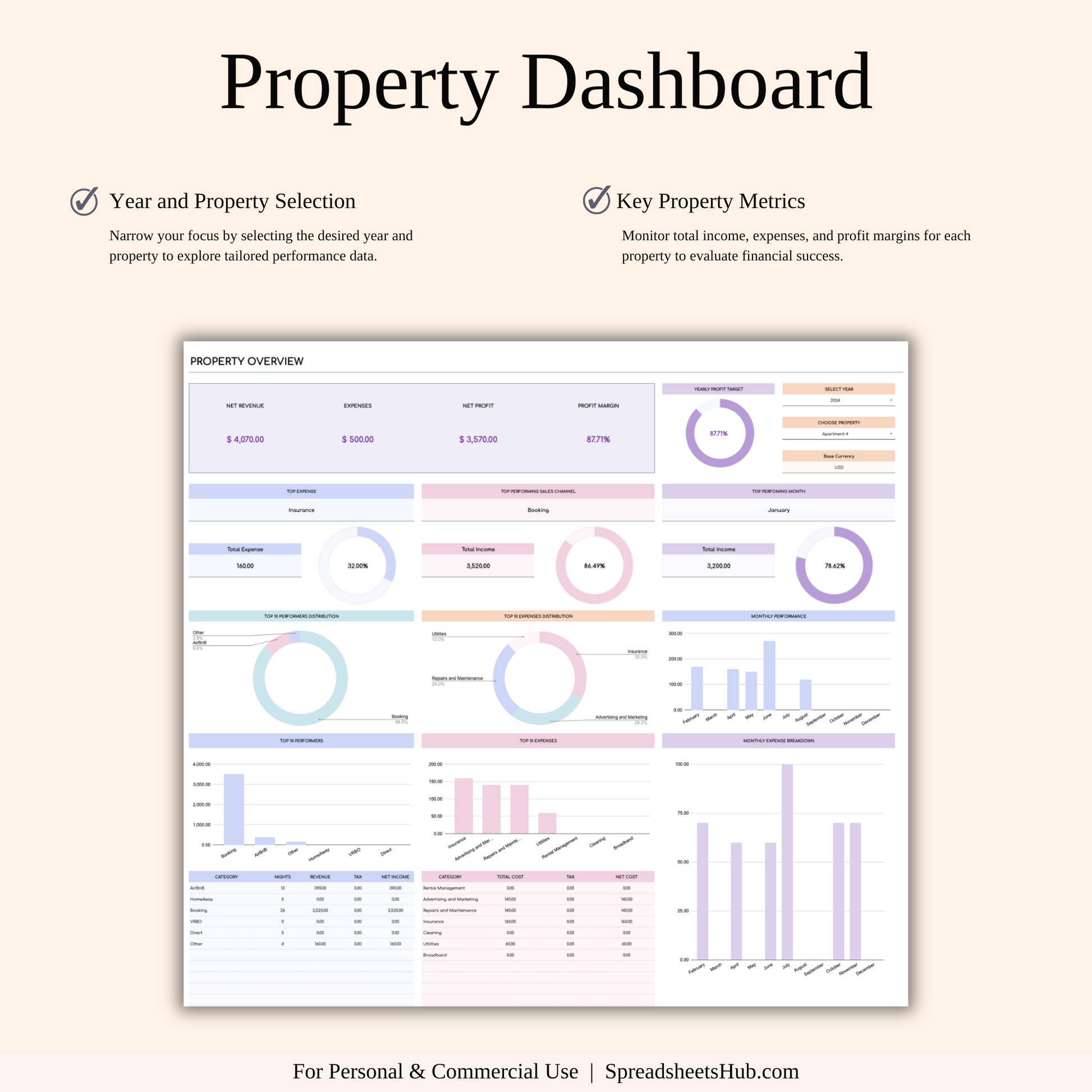 PLR - Property Management Tool for Zillow (Rainbow Theme) Keyzai