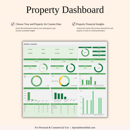 PLR - Airbnb Bookkeeping Spreadsheet Template (Green Theme) Keyzai
