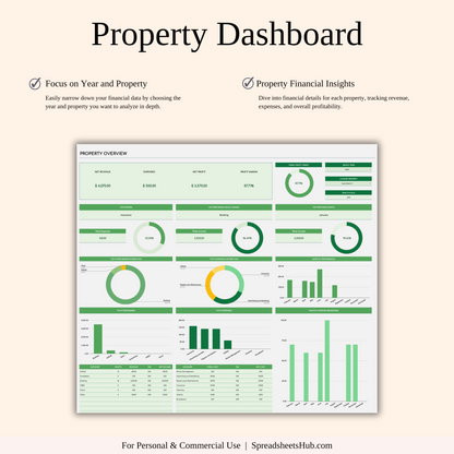 PLR - Rental Property Bookkeeping Tracker (Green Theme) Keyzai
