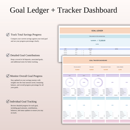 Ultimate Personal Finance Tracker Template (Rainbow Theme) Keyzai