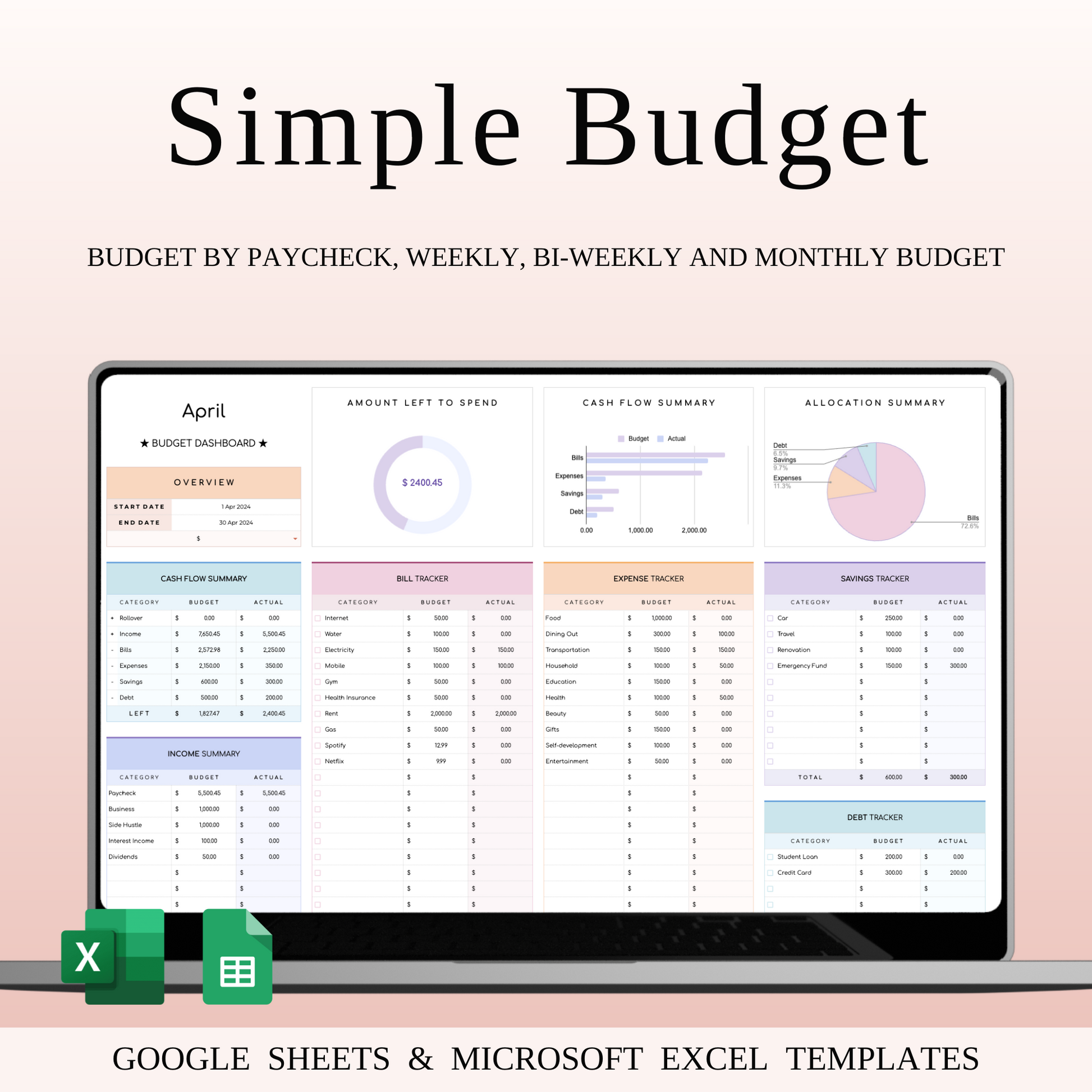 Time-Saving Spreadsheet Bundle Keyzai
