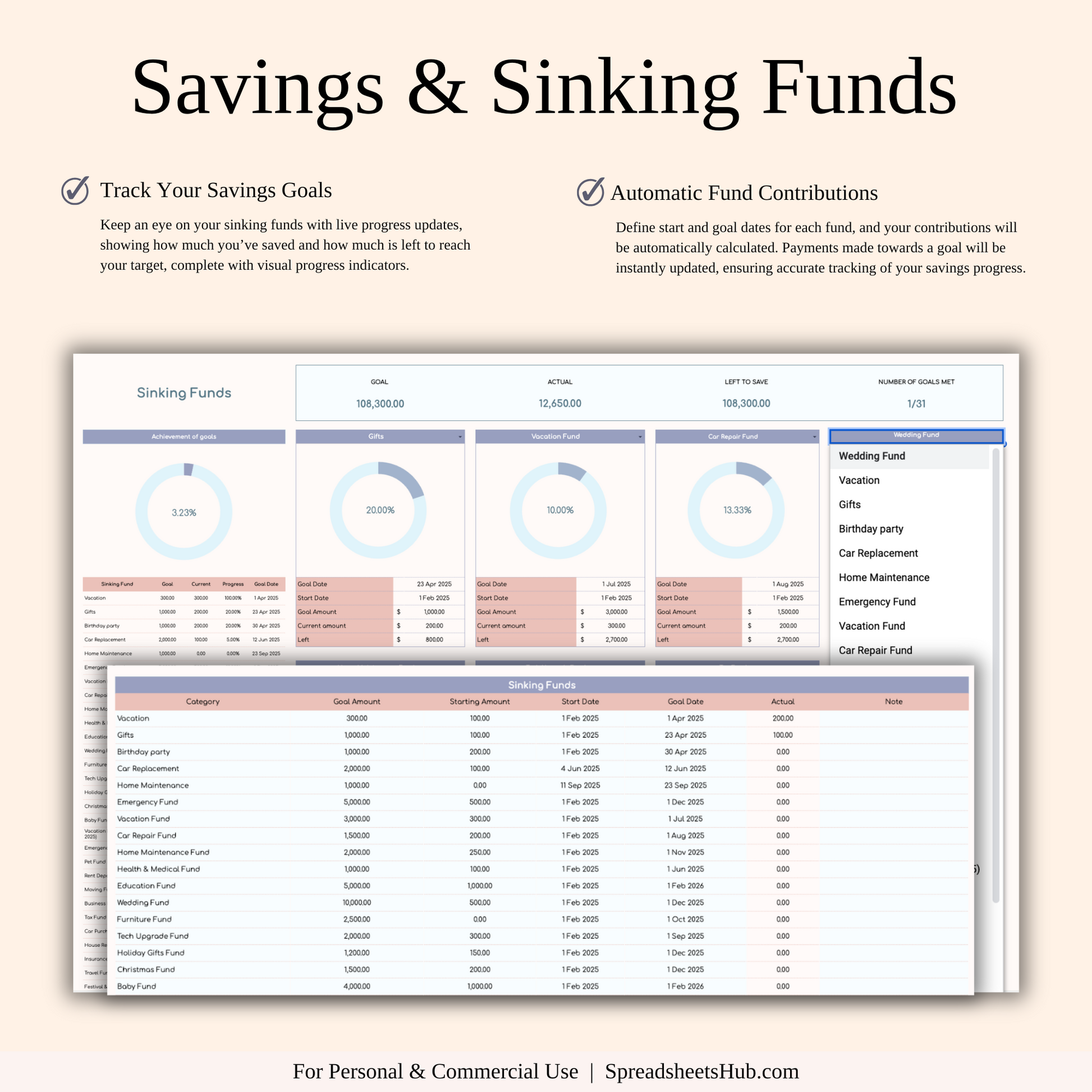 PLR - Ultimate Paycheck Budget Spreadsheet Keyzai