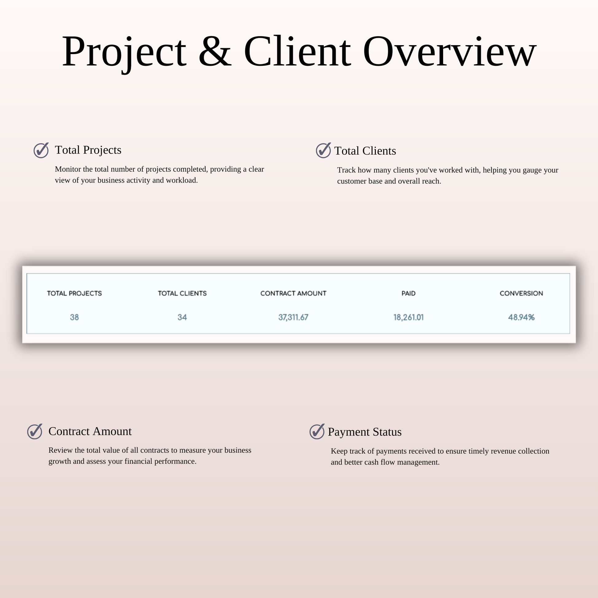 Client Tracker Spreadsheet Template in Excel and Google Sheets Keyzai