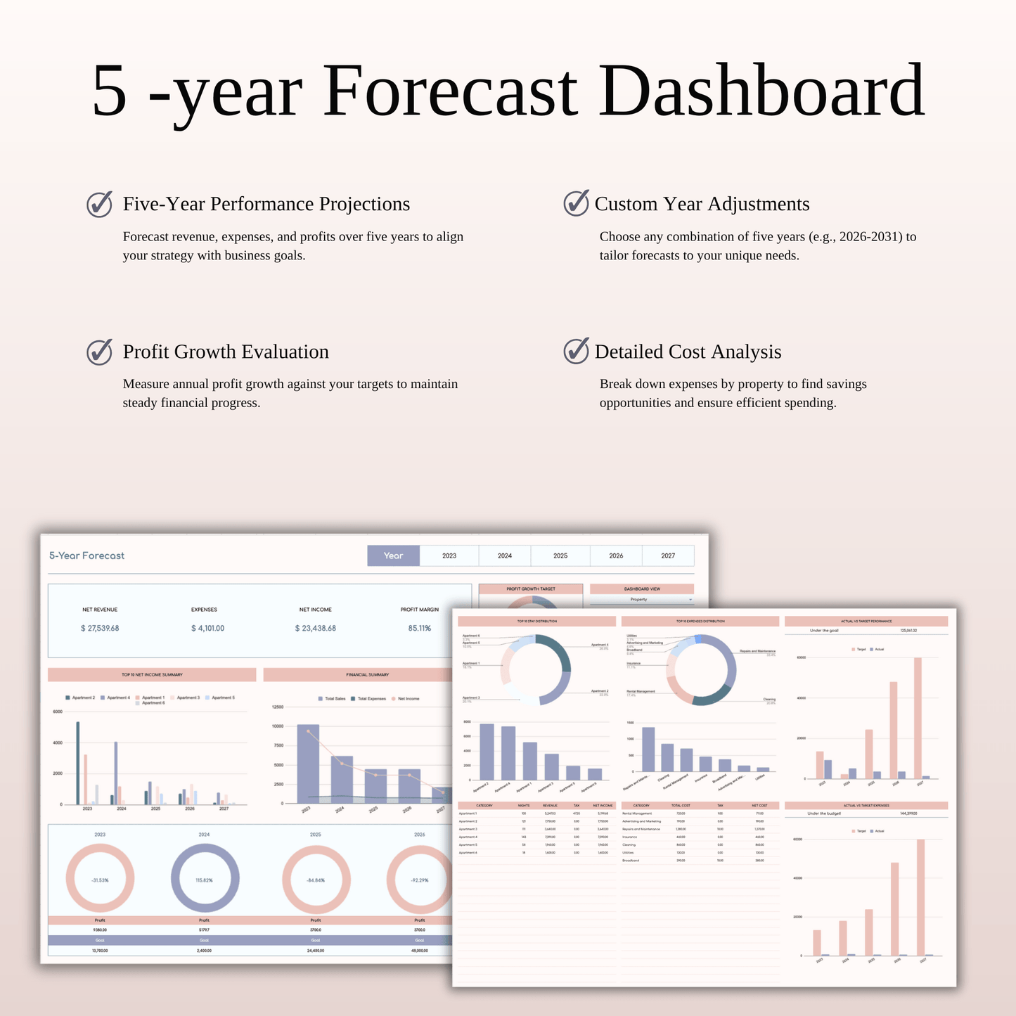 Zillow Income & Expense Spreadsheet for Hosts & Property Managers for Excel & Google Sheets Keyzai
