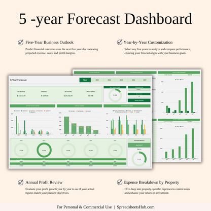 PLR - Rental Property Bookkeeping Tracker (Green Theme) Keyzai