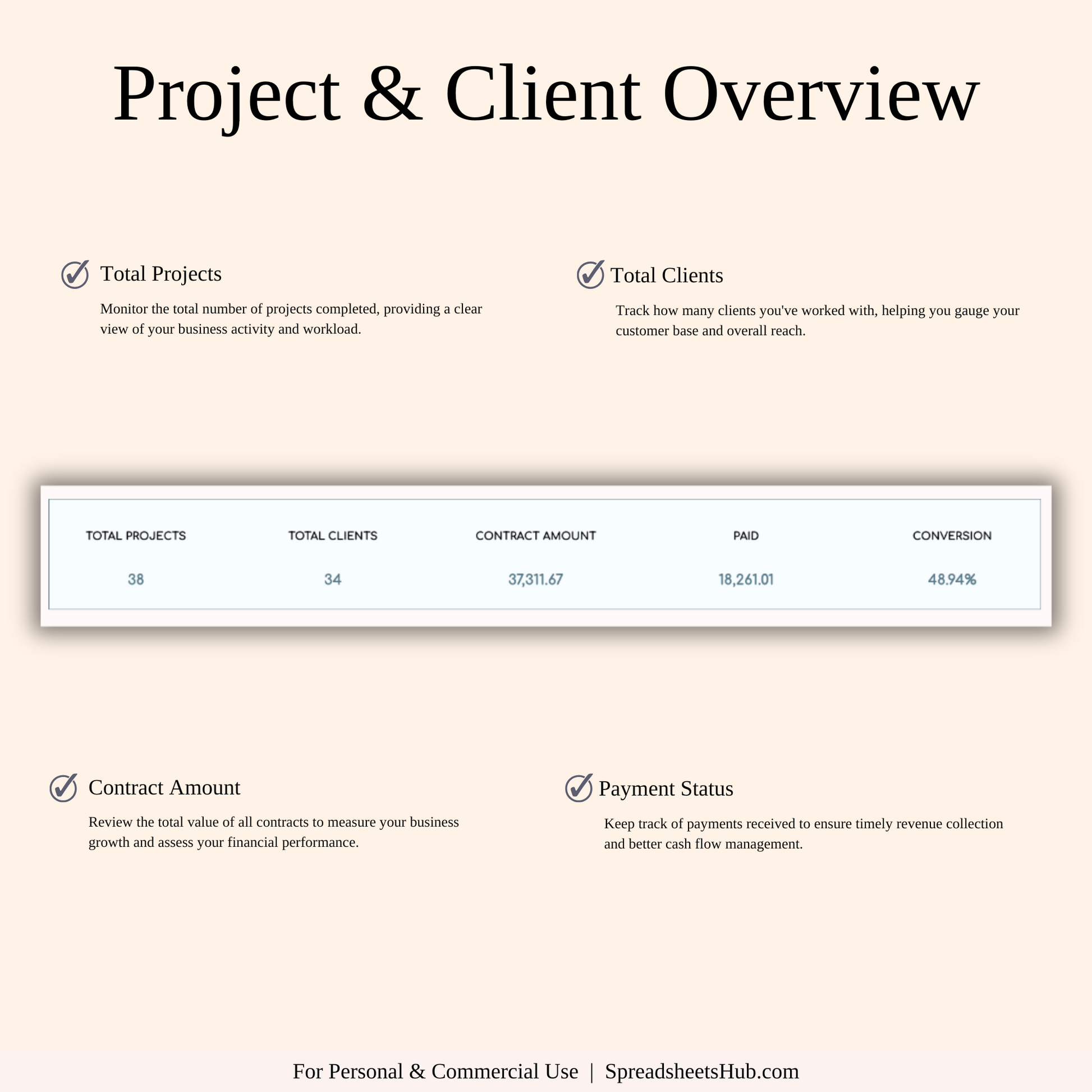 PLR - Client Tracker Spreadsheet Template Keyzai
