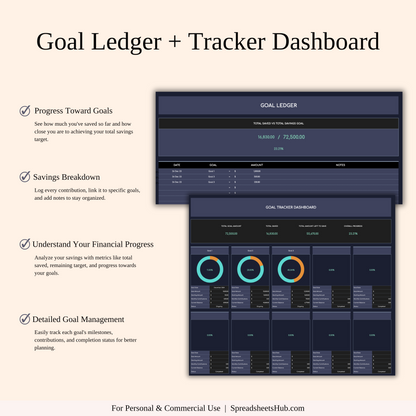 PLR - Budget Planner | Monthly Finance Tracker (Dark Theme) Keyzai