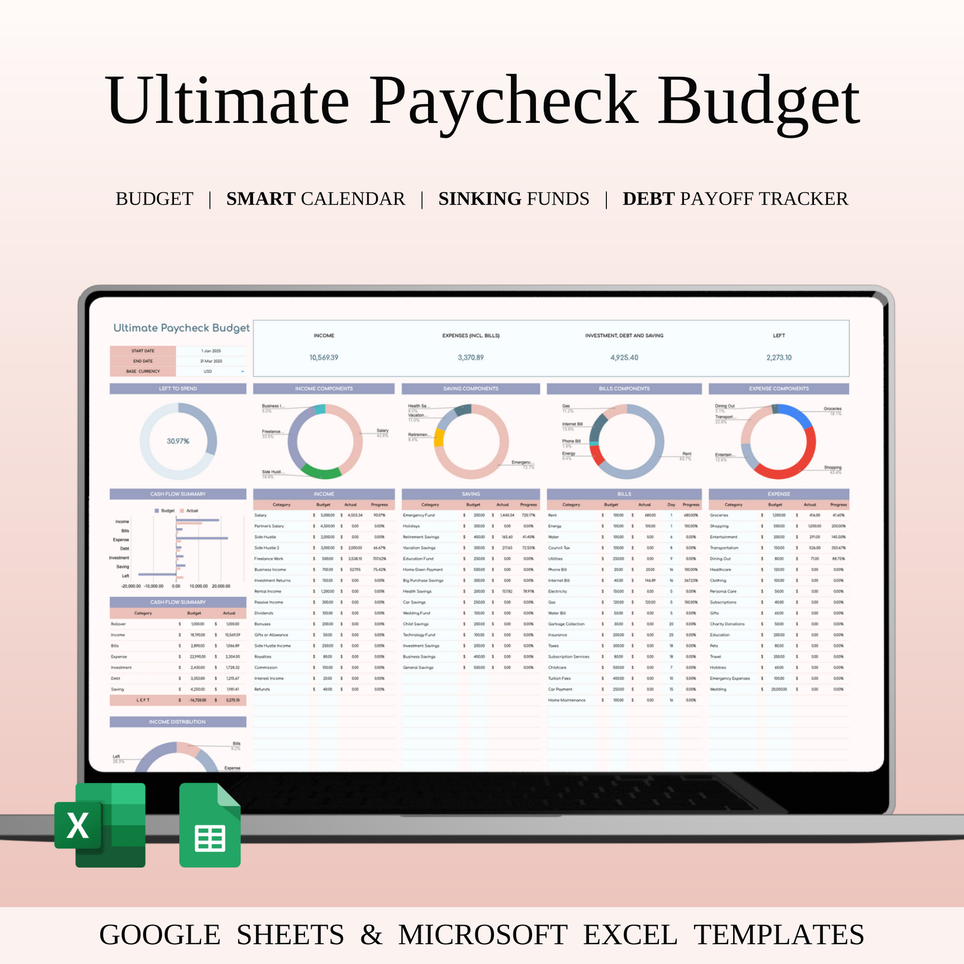 Time-Saving Spreadsheet Bundle Keyzai