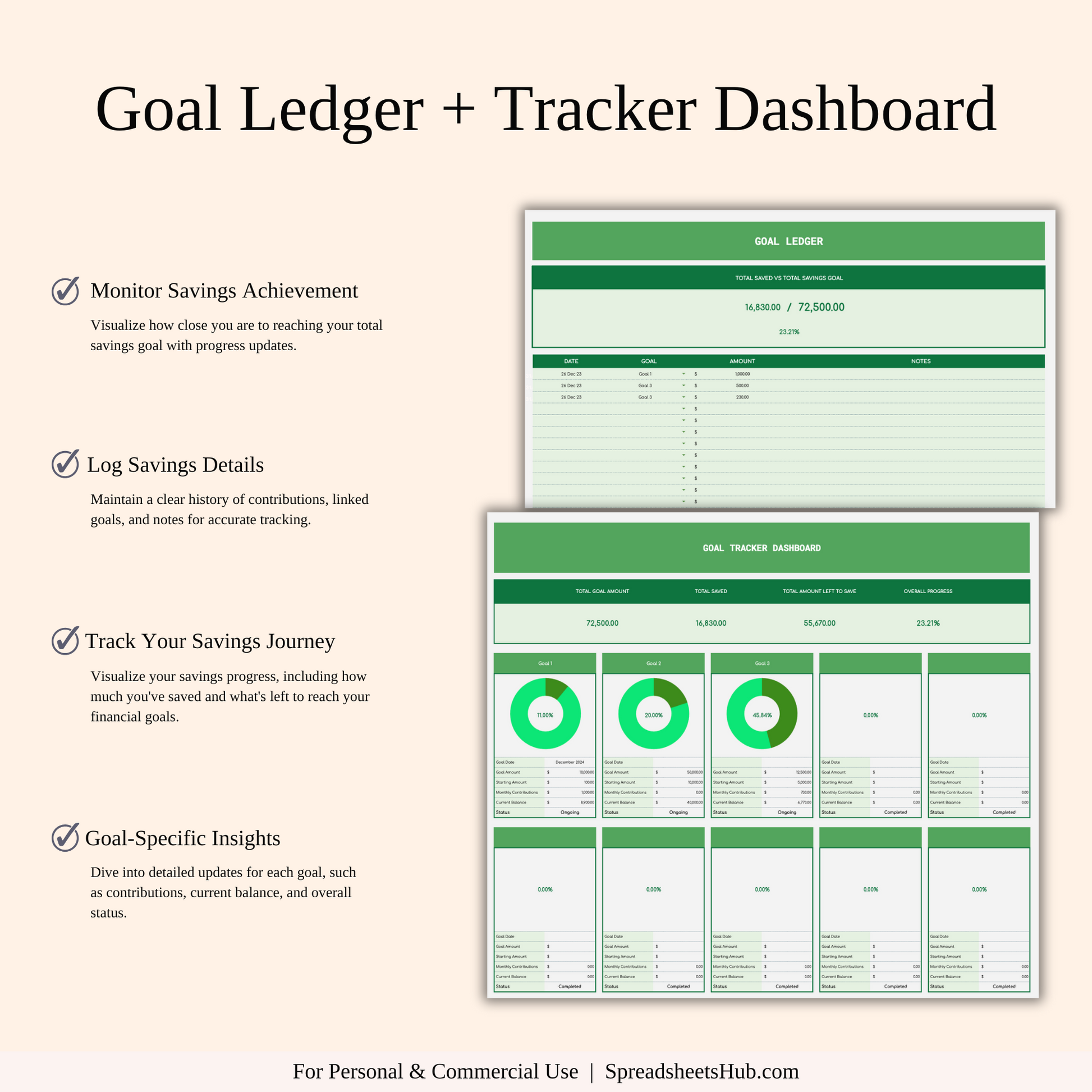 PLR - Simple Budget Planner (Green Theme) Keyzai