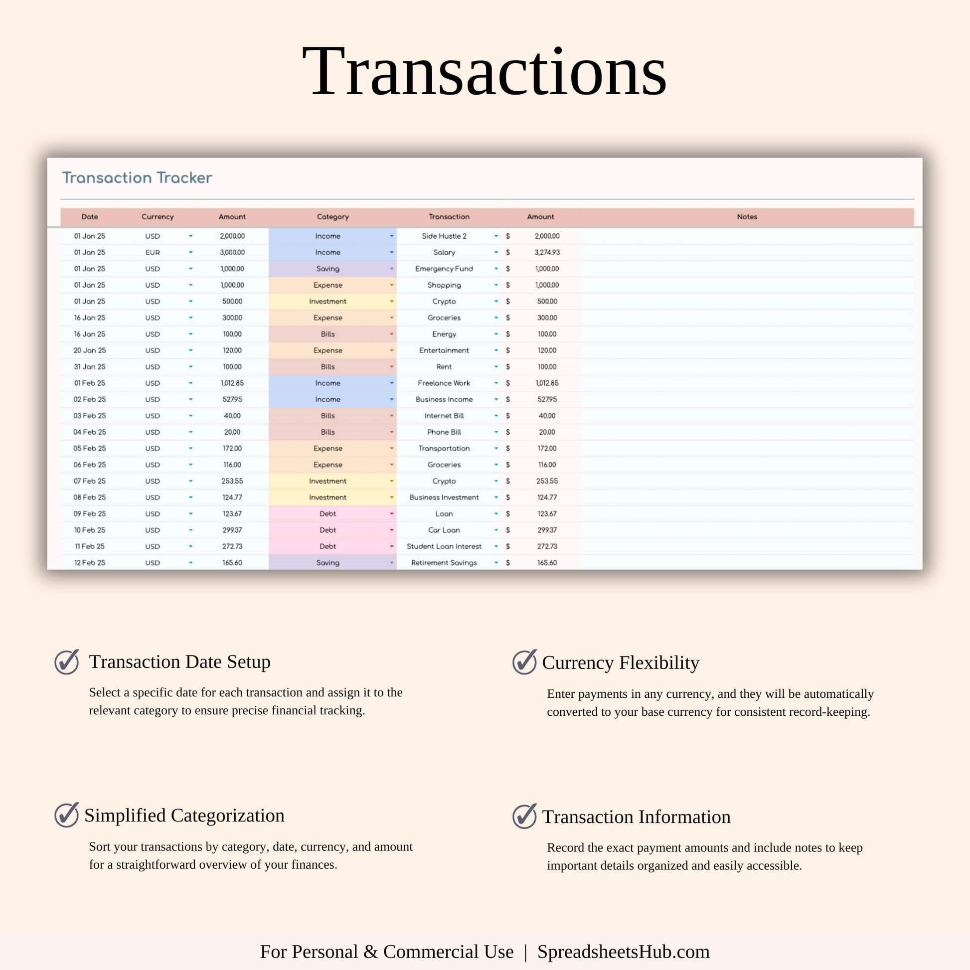 PLR - Ultimate Paycheck Budget Spreadsheet Keyzai