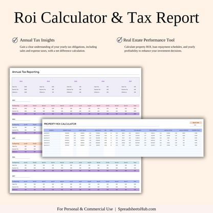 PLR - Rental Property Management Spreadsheet (Rainbow Theme) Keyzai