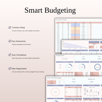 Ultimate Monthly Budget Spreadsheet Template Excel & Google Sheets Keyzai