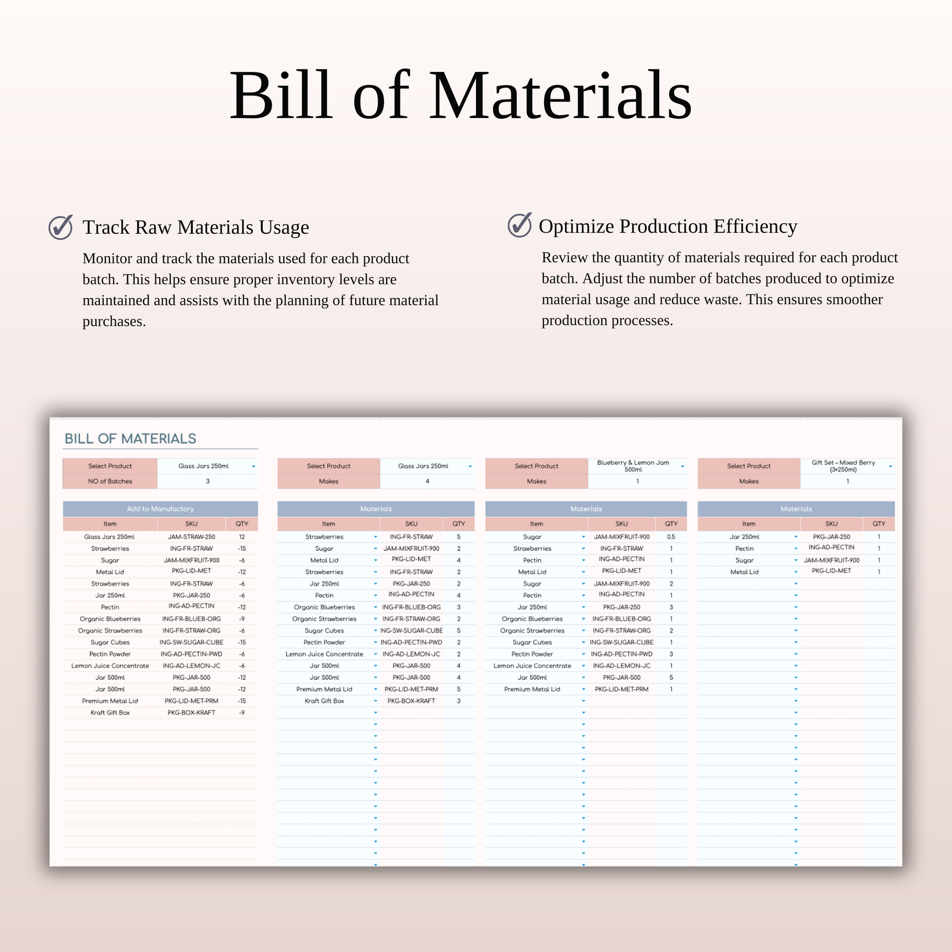 Inventory Tracker Spreadsheet Template for Google Sheets & Excel Keyzai