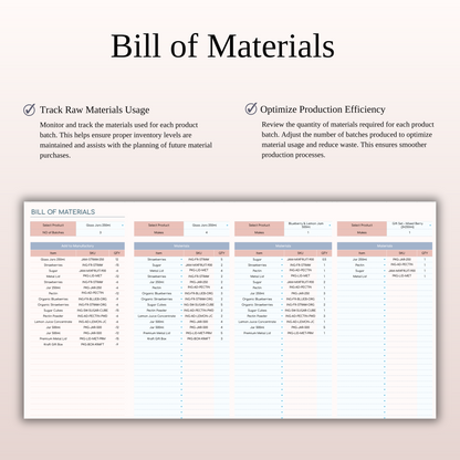 Inventory Tracker Spreadsheet Template for Google Sheets & Excel Keyzai