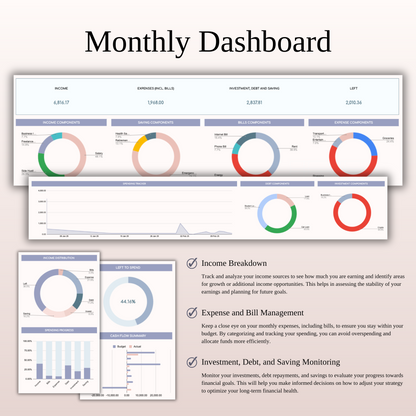 Ultimate Paycheck Budget Spreadsheet Template Excel & Google Sheets Keyzai