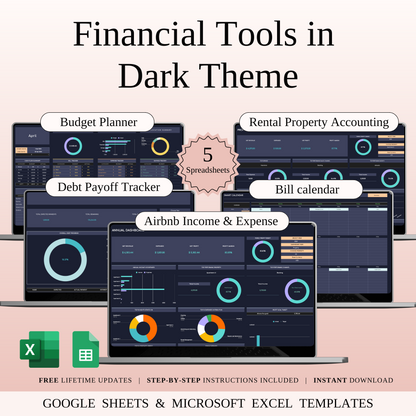Financial Tools in Dark Theme Keyzai