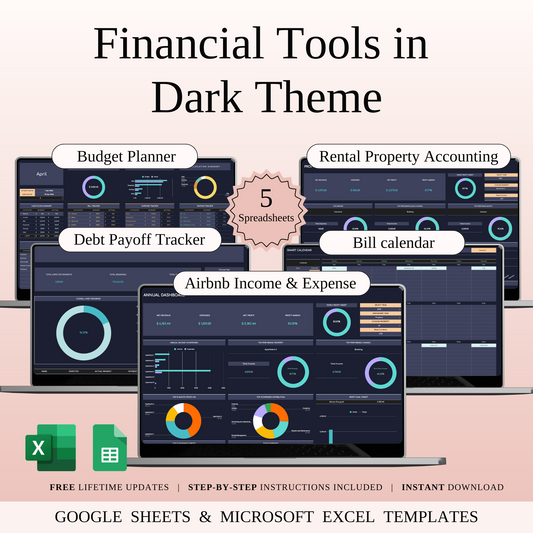 Financial Tools in Dark Theme Keyzai