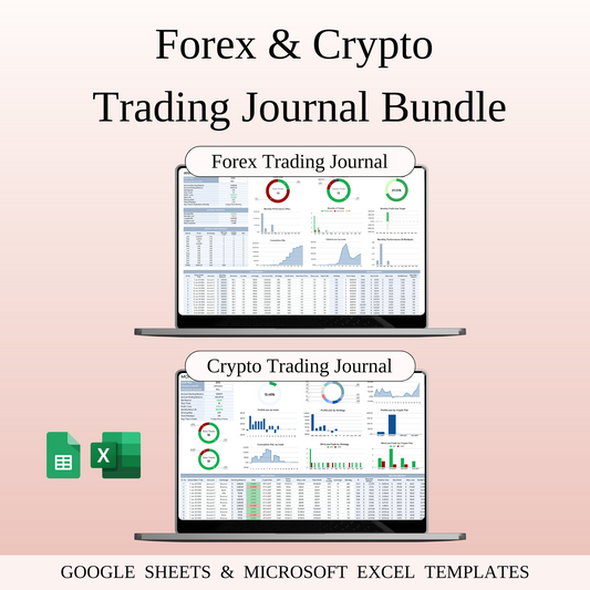 Forex & Crypto Trading Bundle — Google Sheets & Excel