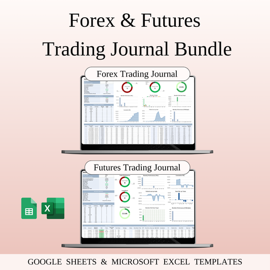 Forex & Futures Trading Bundle — Google Sheets & Excel Keyzai