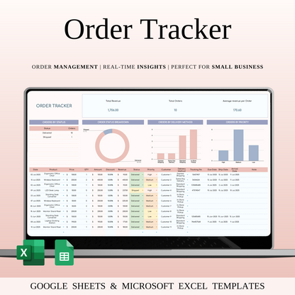 Order Tracker Spreadsheet Template Keyzai